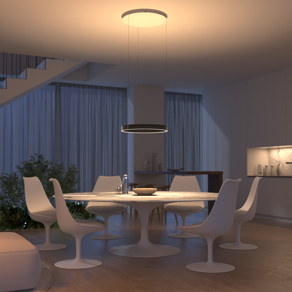 Luminaire suspendu moderne à LED encastré au plafond