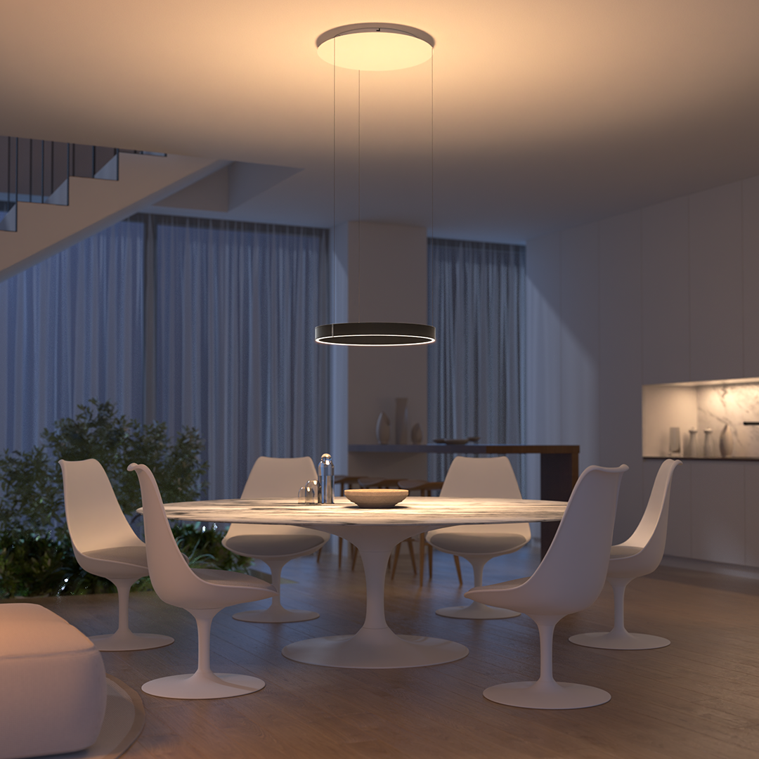Luminaire suspendu moderne à LED encastré au plafond