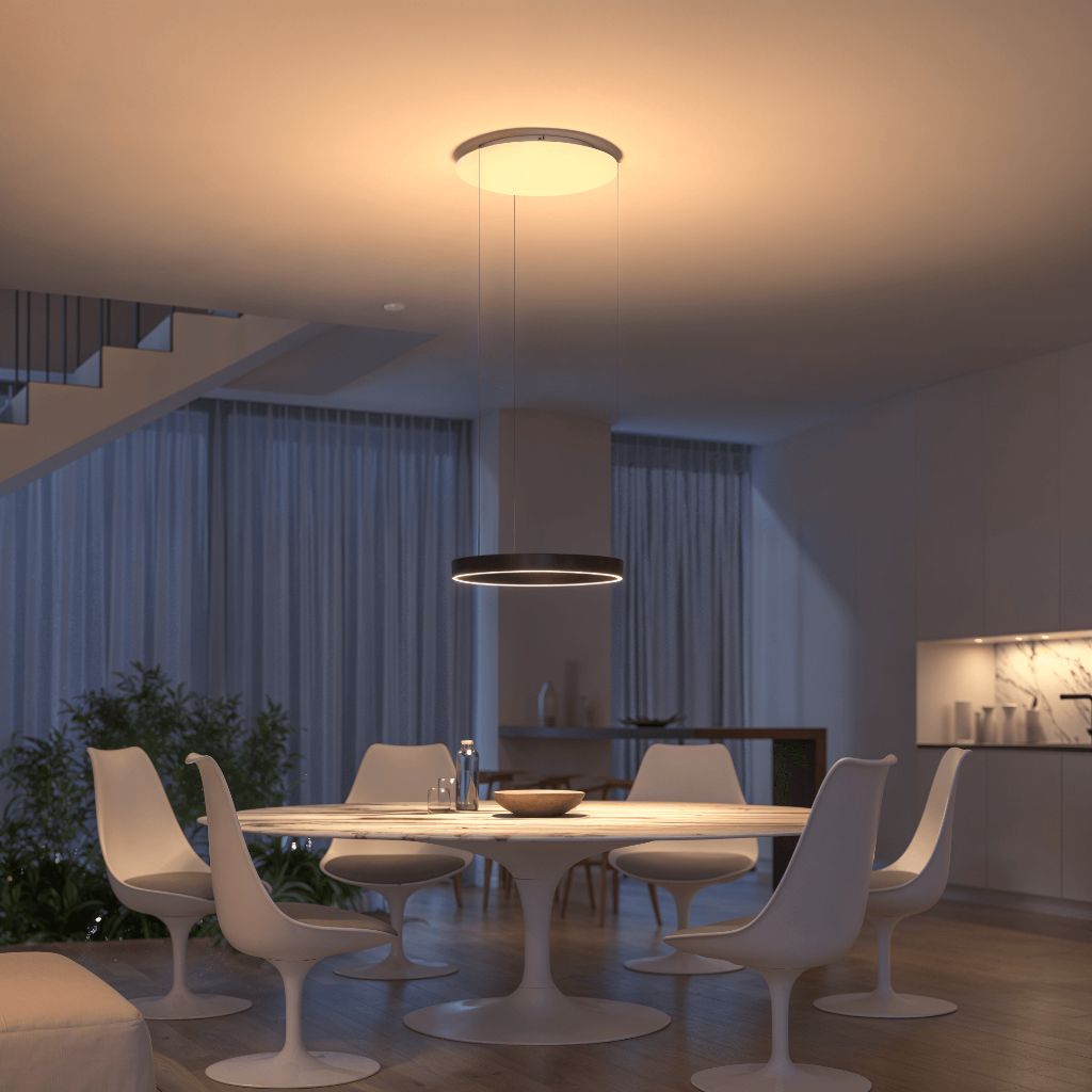 Luminaire suspendu moderne à LED encastré au plafond