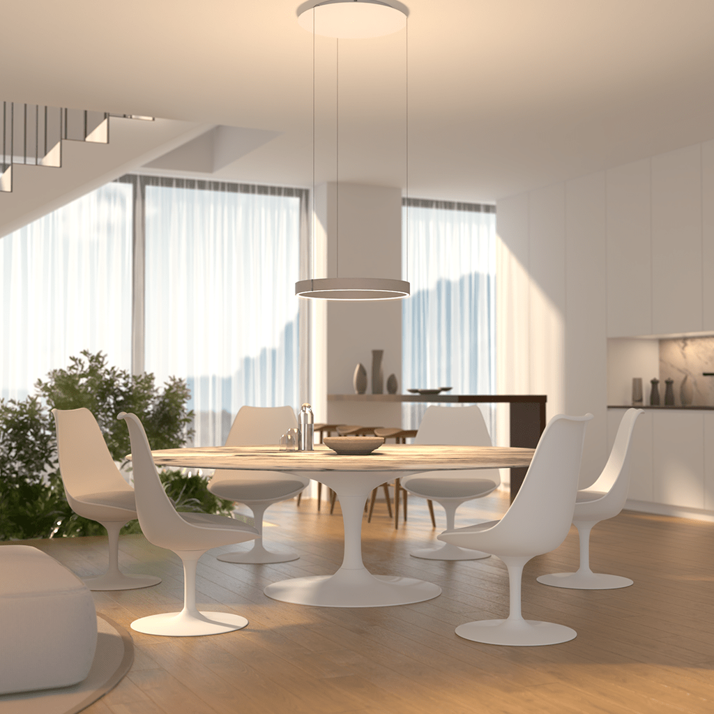 Luminaire suspendu moderne à LED encastré au plafond