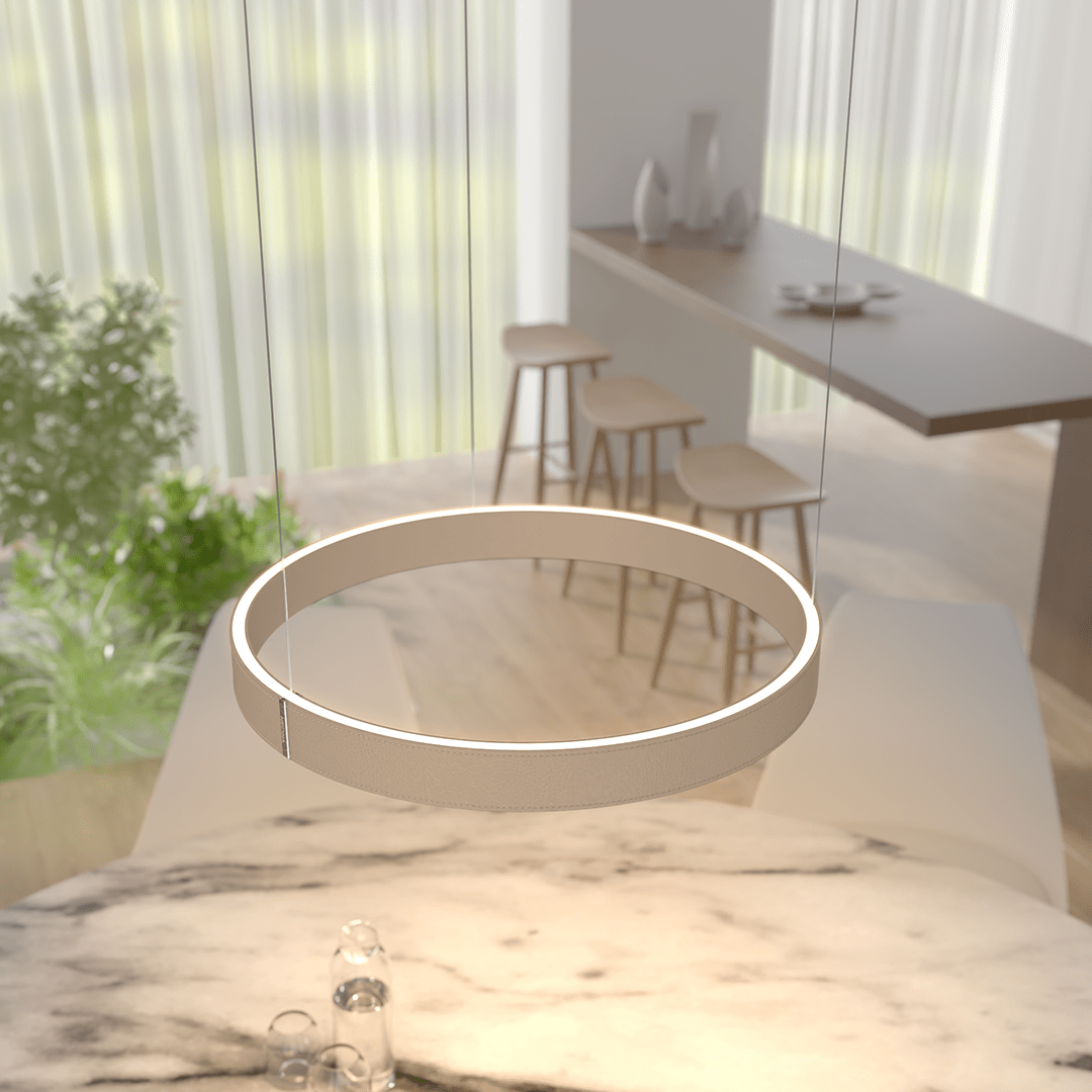 Luminaire suspendu moderne à LED encastré au plafond