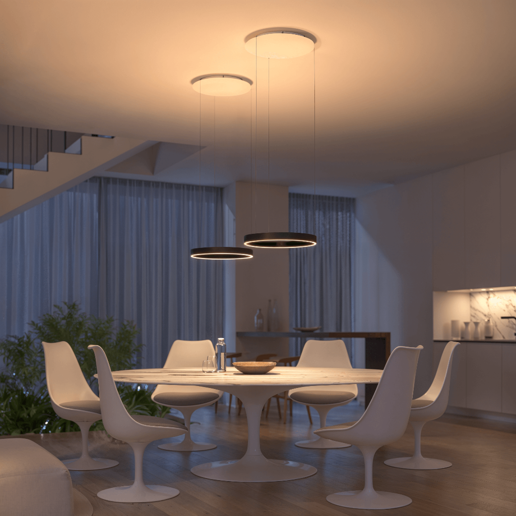 Luminaire suspendu moderne à LED encastré au plafond
