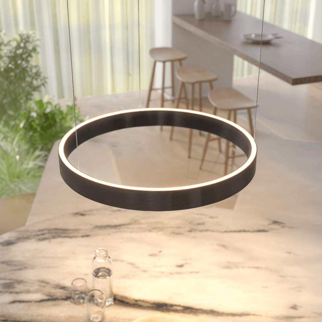 Luminaire suspendu moderne à LED encastré au plafond