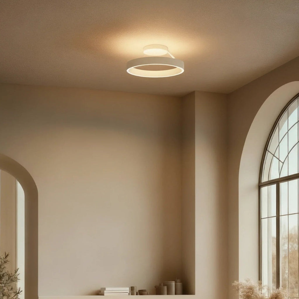 Rund LED-taklampa med infälld montering för moderna hem