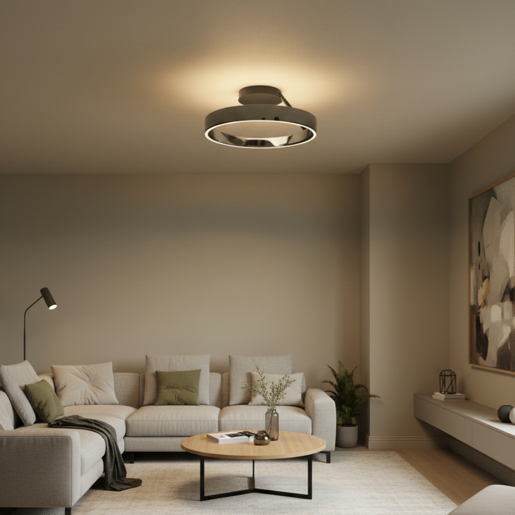 Rund LED-taklampa med infälld montering för moderna hem