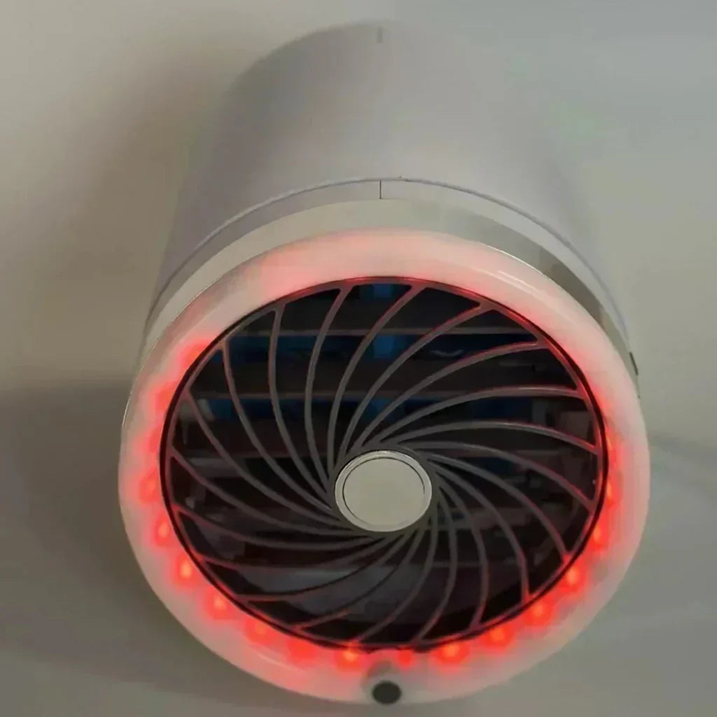 Illuminated Portable Fan With Ice Packs For Cooling Rooms