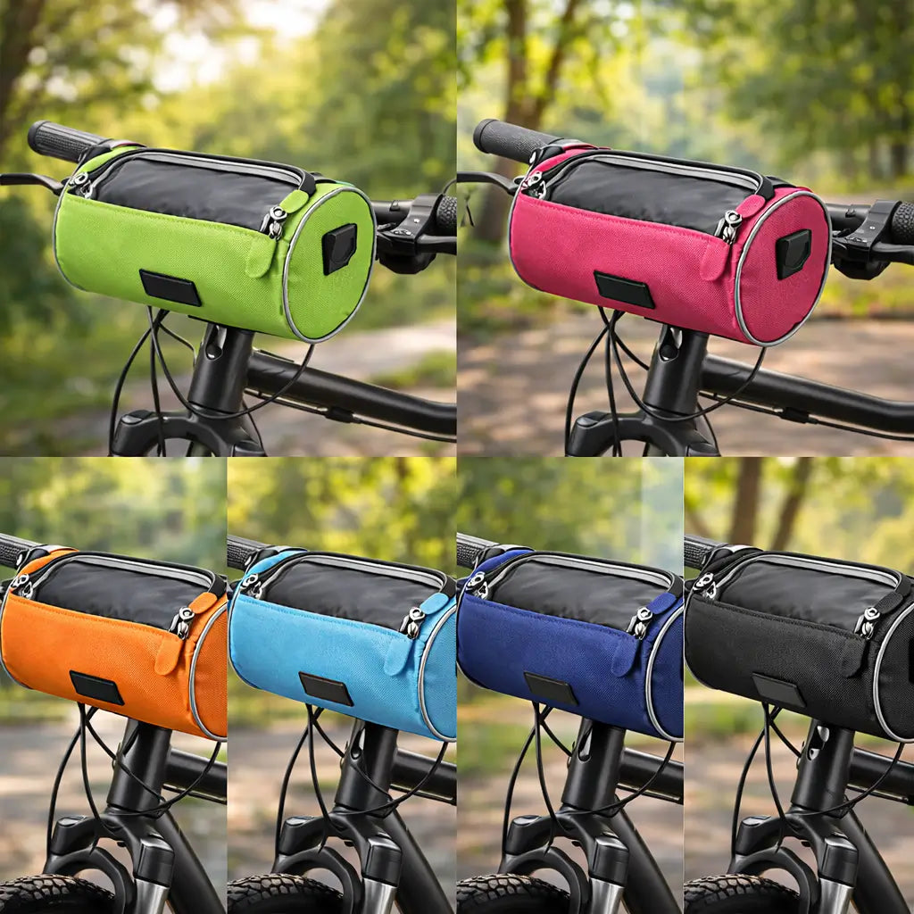 Waterproof Bicycle Handlebar Bag With Touchscreen Phone Holder And Storage