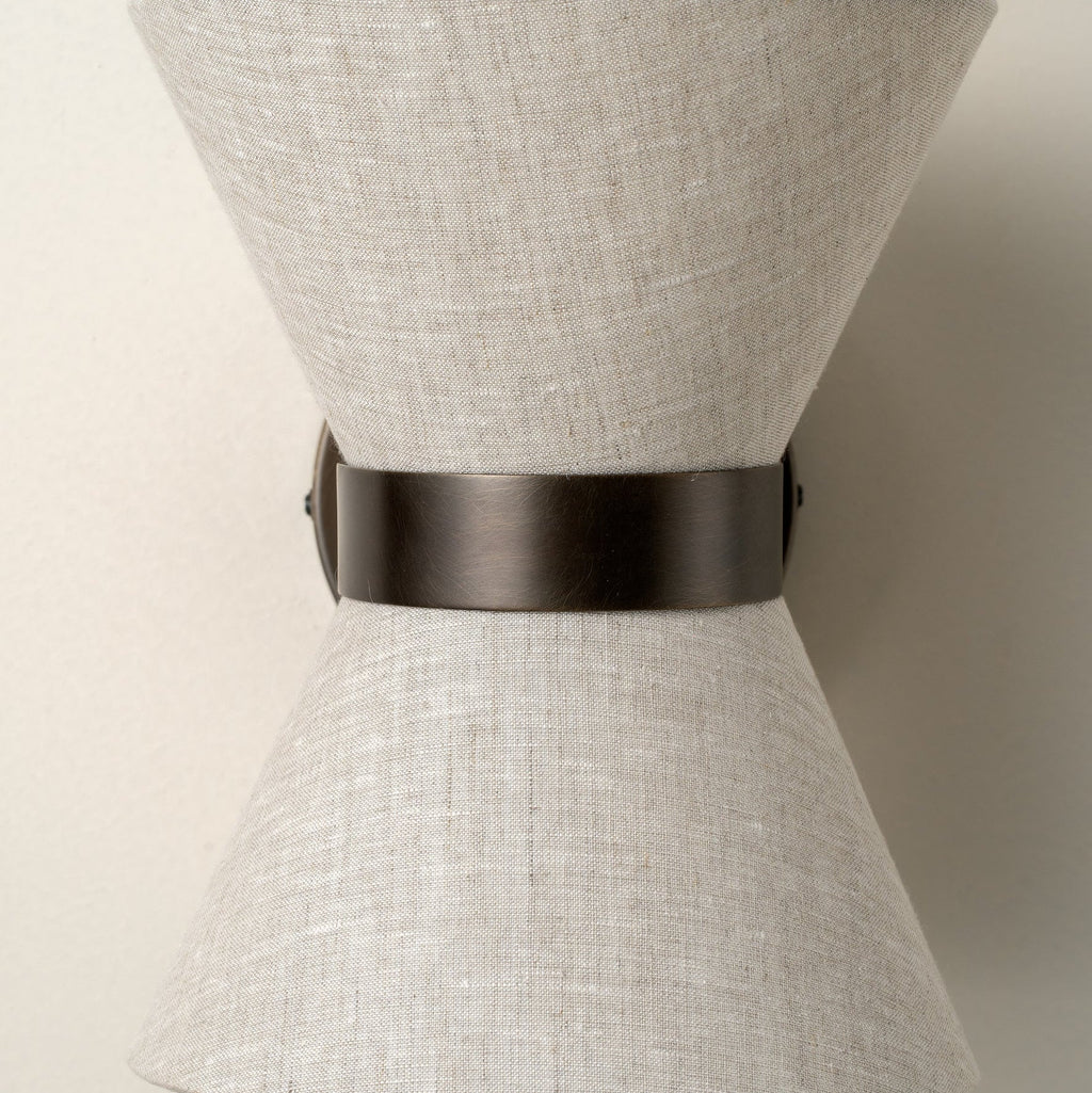 Bronze & Linen Wall Light Delivers Warm, Tranquil Illumination