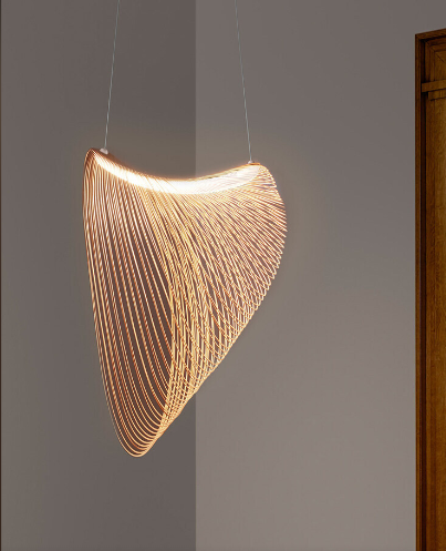 Northcrest Birch Wood Pendant Light With Ceiling Mount
