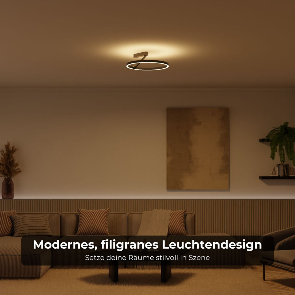 Noira Ceiling Light With Up And Downlight Warm 2700K Glow