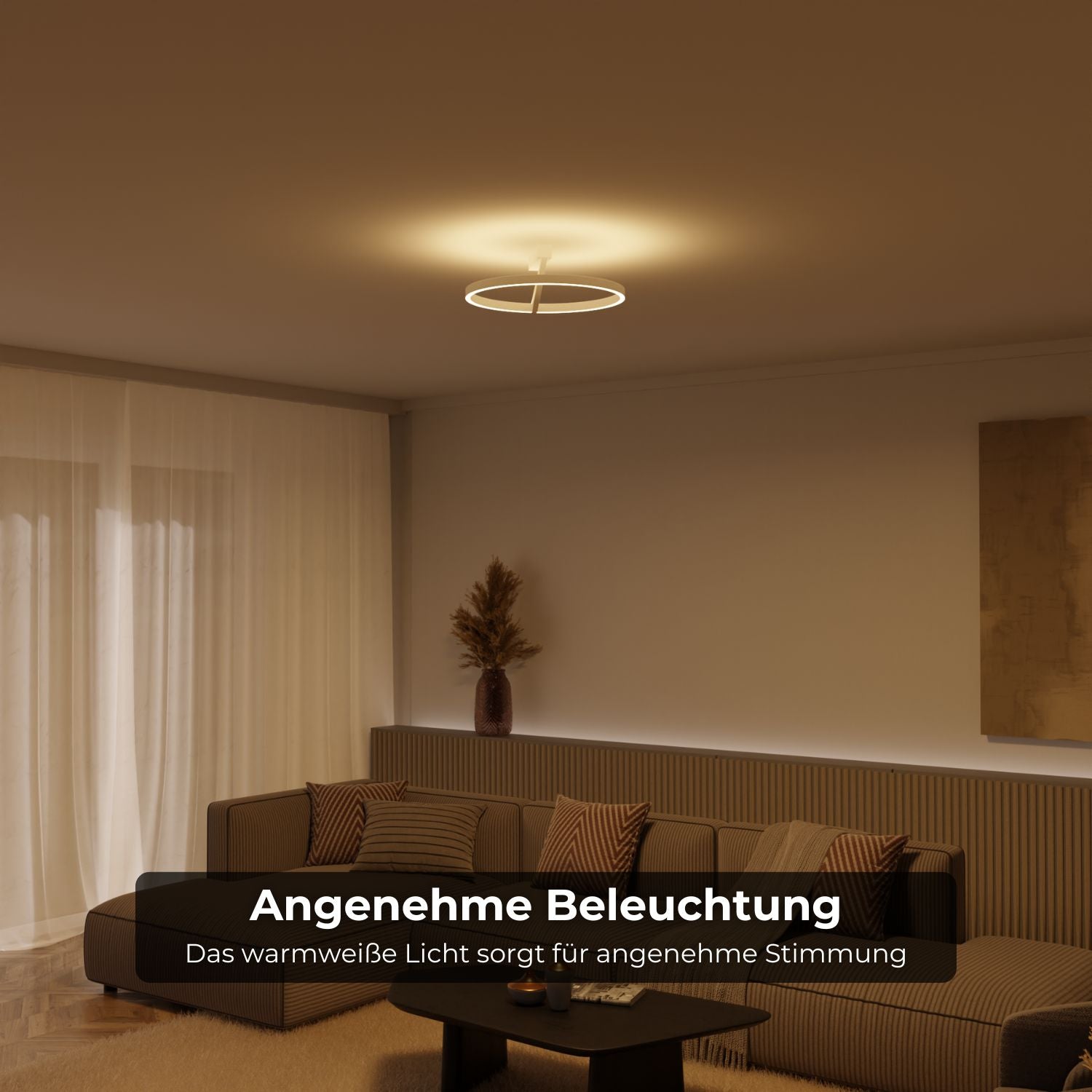 Noira Ceiling Light With Up And Downlight Warm 2700K Glow