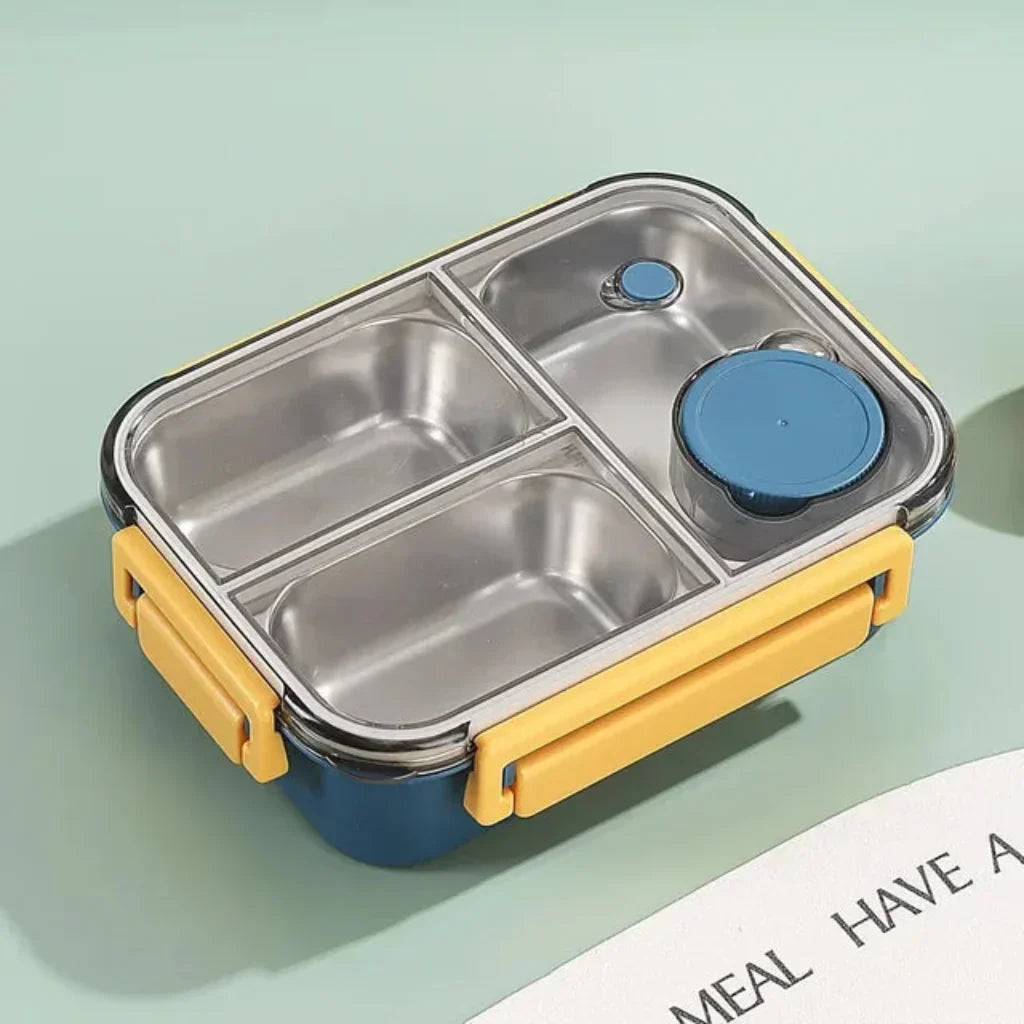Pudełko na lunch ze stali nierdzewnej z przegródkami bento na posiłki