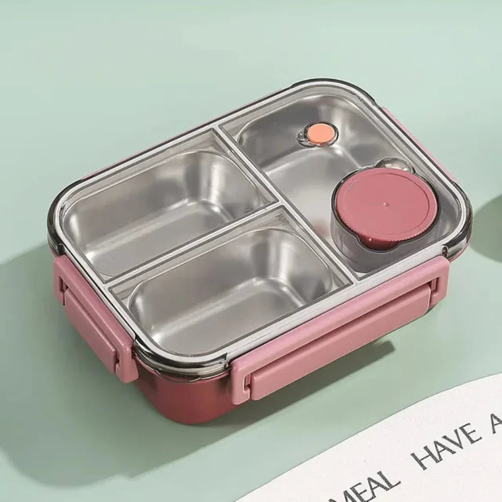 Pudełko na lunch ze stali nierdzewnej z przegródkami bento na posiłki