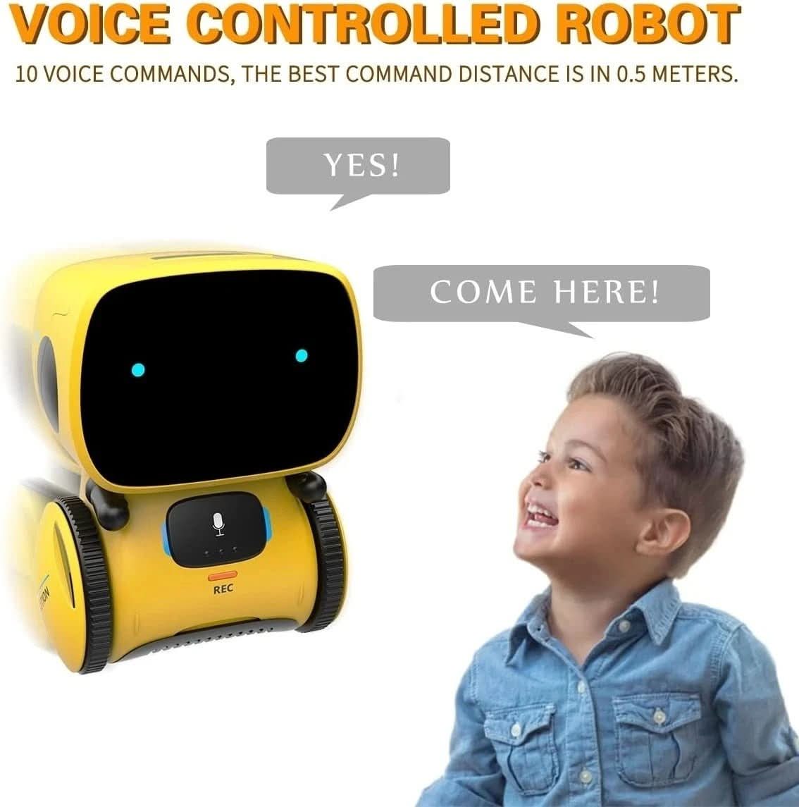 PulseBot Mini Interactive Dancing Robot With Voice and Sound Functions