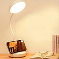 LED Desk Lamp With USB Charging And Adjustable Swan Neck Reading Light