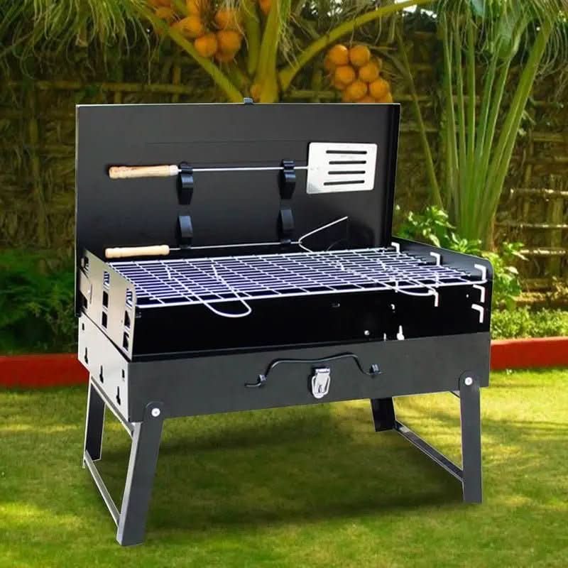 TrailPeak Fold Grill Klappbarer Stahl-Garten-Grill für Camping und Garten