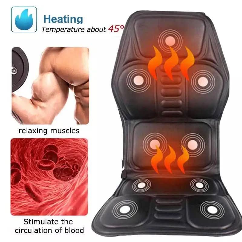 כרית עיסוי גב חשמלית CalmCushion עם פונקציית חימום