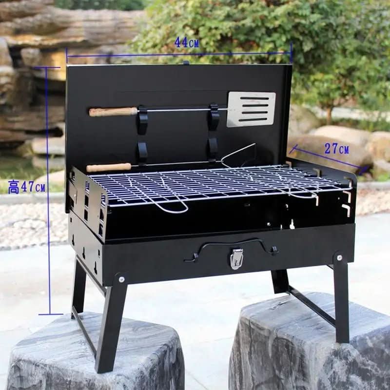 TrailPeak Fold Grill Foldable Steel Garden Barbecue For Camping And Garden