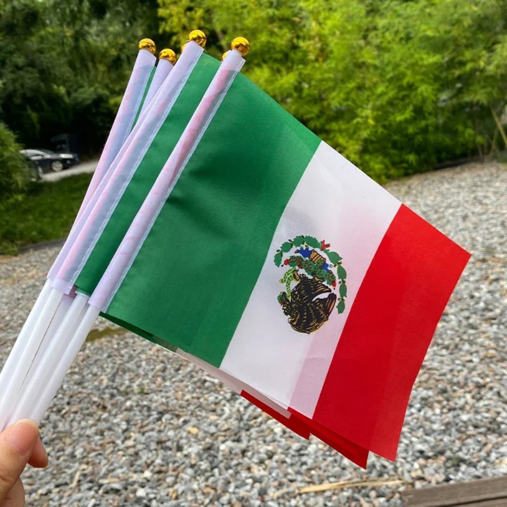 Mexické ruční mini vlajky pro akce, slavnostní sada