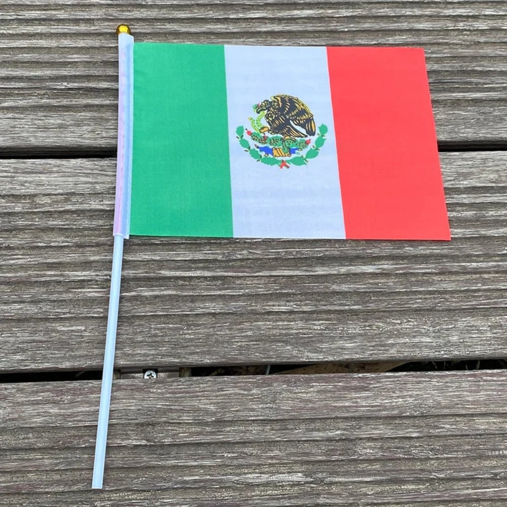 Mexické ruční mini vlajky pro akce, slavnostní sada