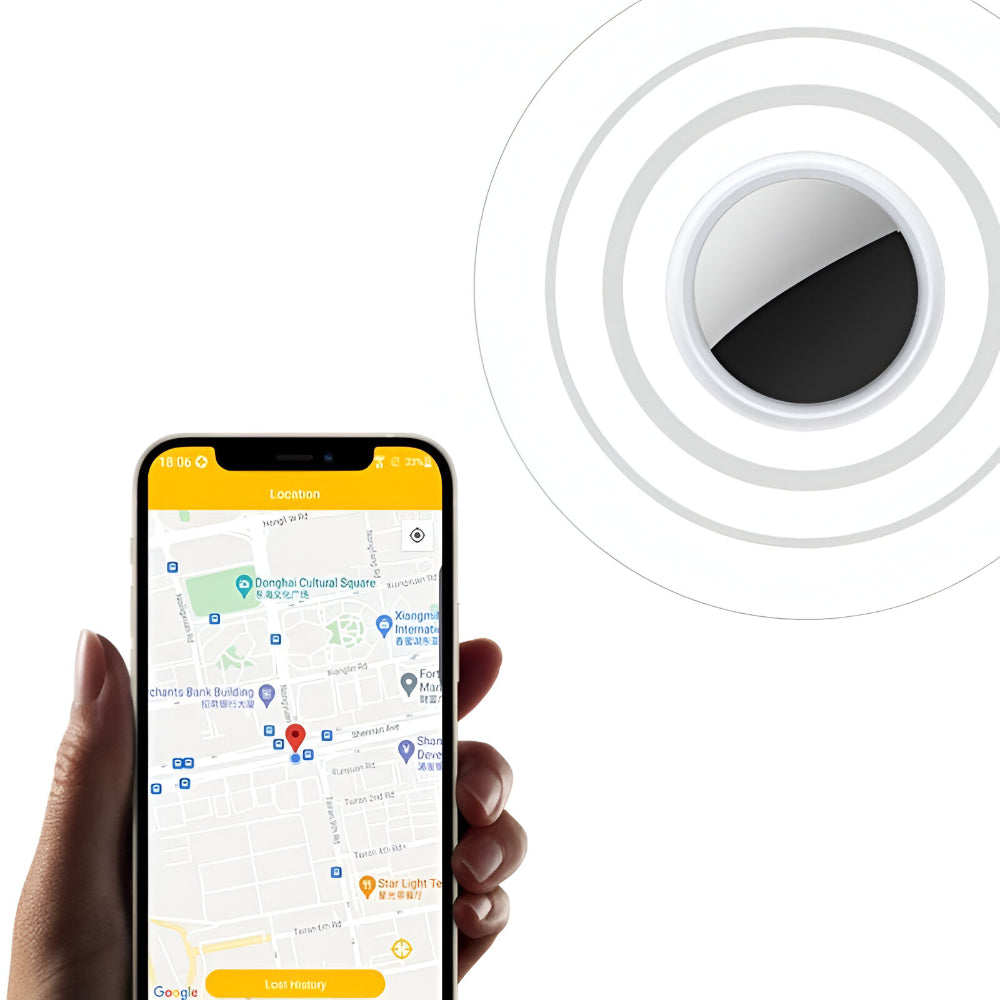 GPS-tracker og Bluetooth-nøglefinder til nøgler, tegnebøger og tasker