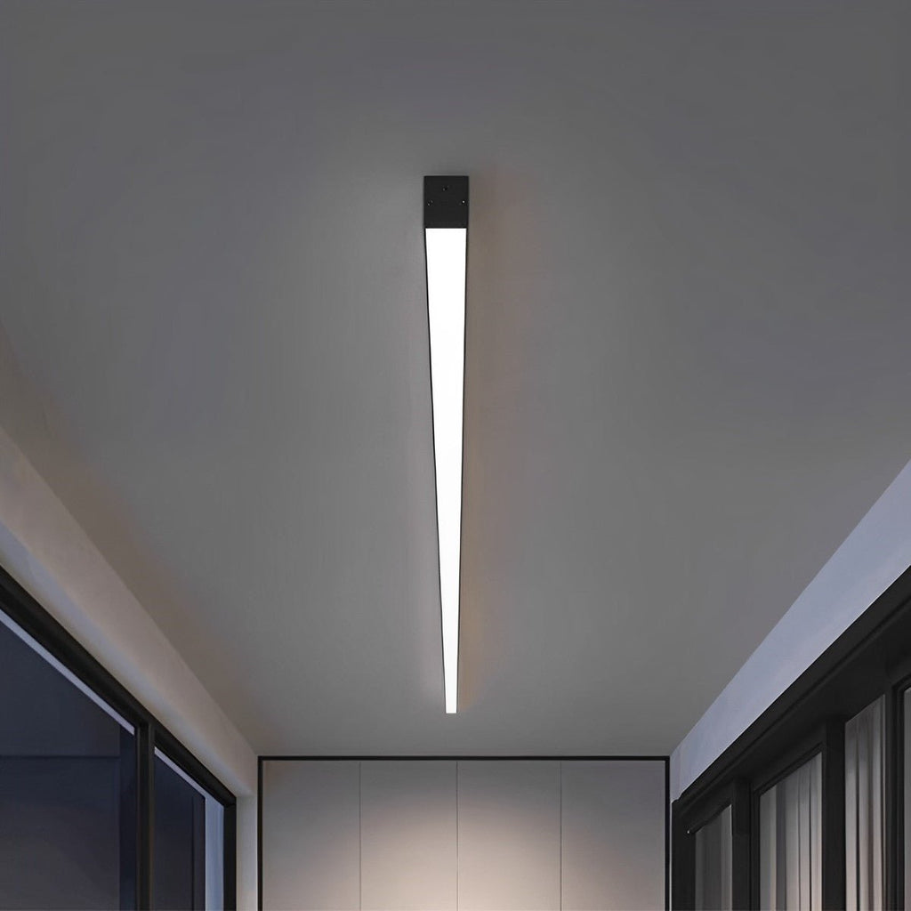 Black Aluminum Slim LED Ceiling Linear Light Dimmable For Living Room Bedroom