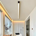 Black Aluminum Slim LED Ceiling Linear Light Dimmable For Living Room Bedroom