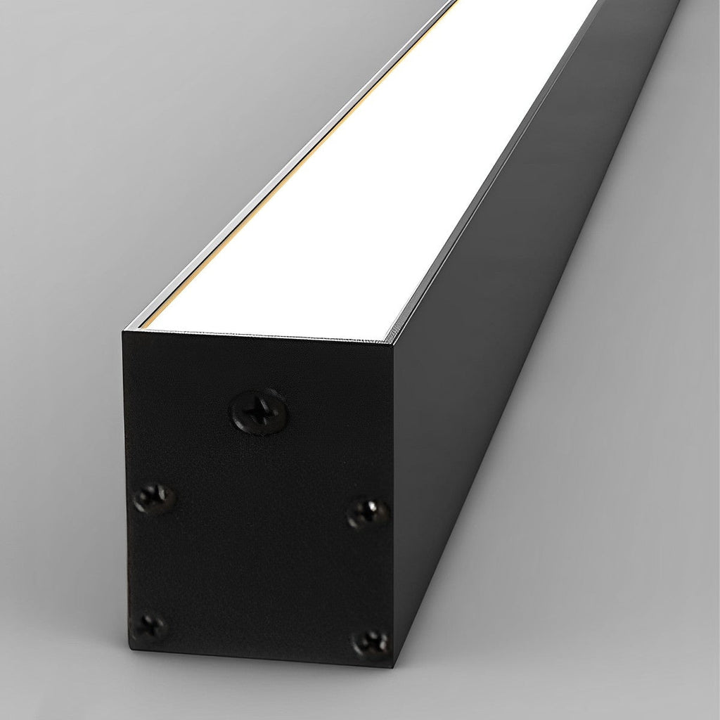 Black Aluminum Slim LED Ceiling Linear Light Dimmable For Living Room Bedroom