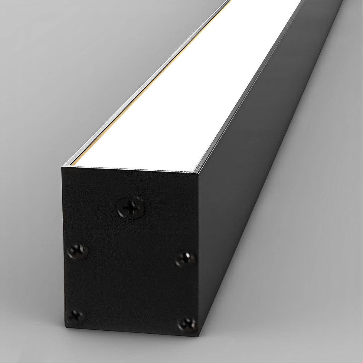Black Aluminum Slim LED Ceiling Linear Light Dimmable For Living Room Bedroom