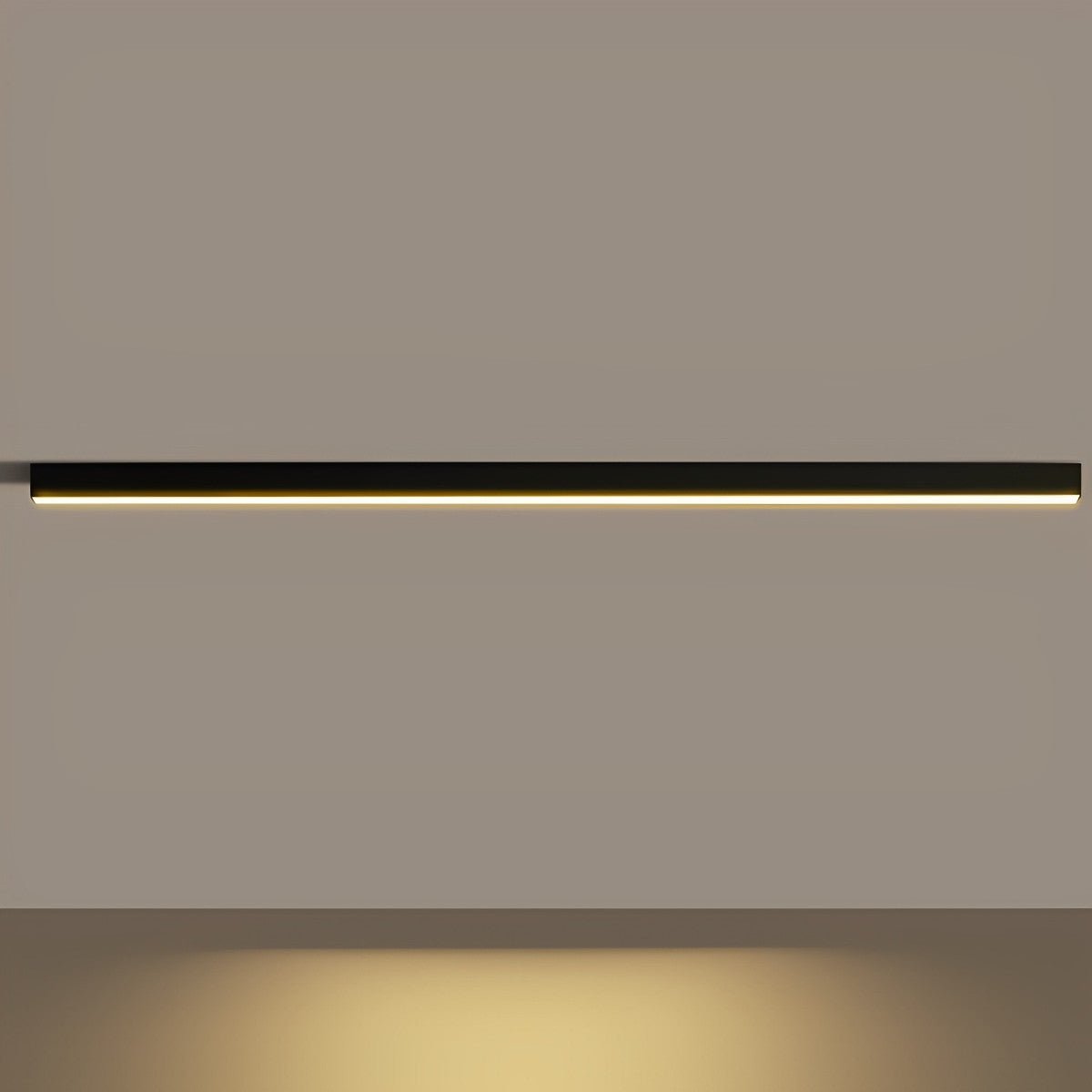 Black Aluminum Slim LED Ceiling Linear Light Dimmable For Living Room Bedroom