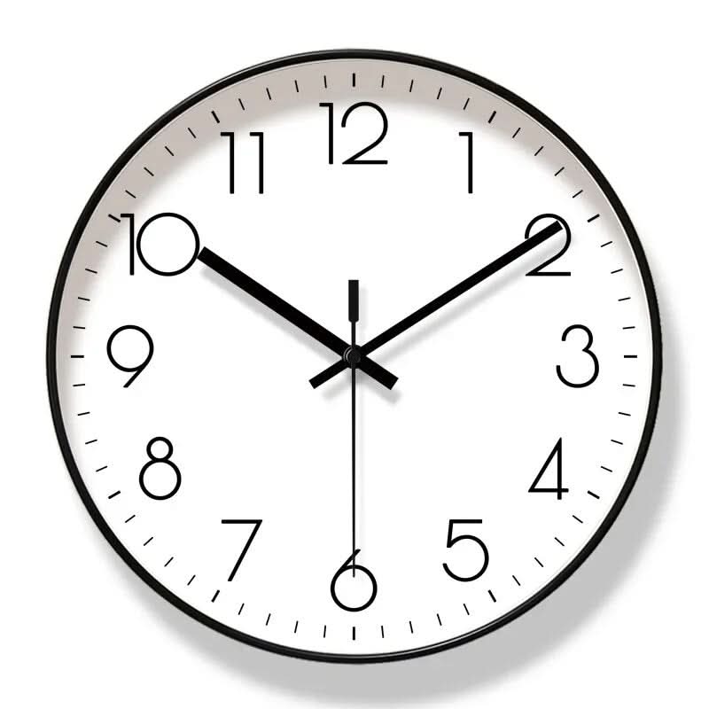 NordicTime Černé Nástěnné Hodiny – Přesné a Stylové do Každé Domácnosti