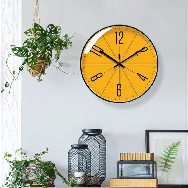 NordicTime Černé Nástěnné Hodiny – Přesné a Stylové do Každé Domácnosti