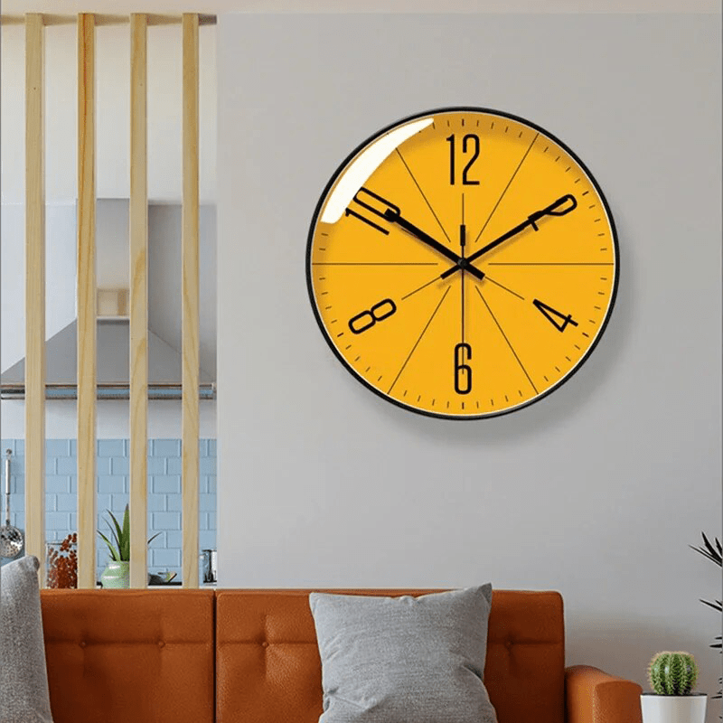 NordicTime Černé Nástěnné Hodiny – Přesné a Stylové do Každé Domácnosti