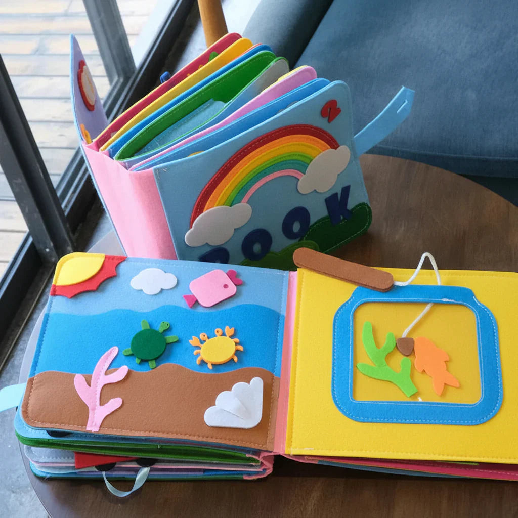 Montessori Beschäftigungsbuch Filz-Aktivitätsset für Kleinkinder zum Lernen