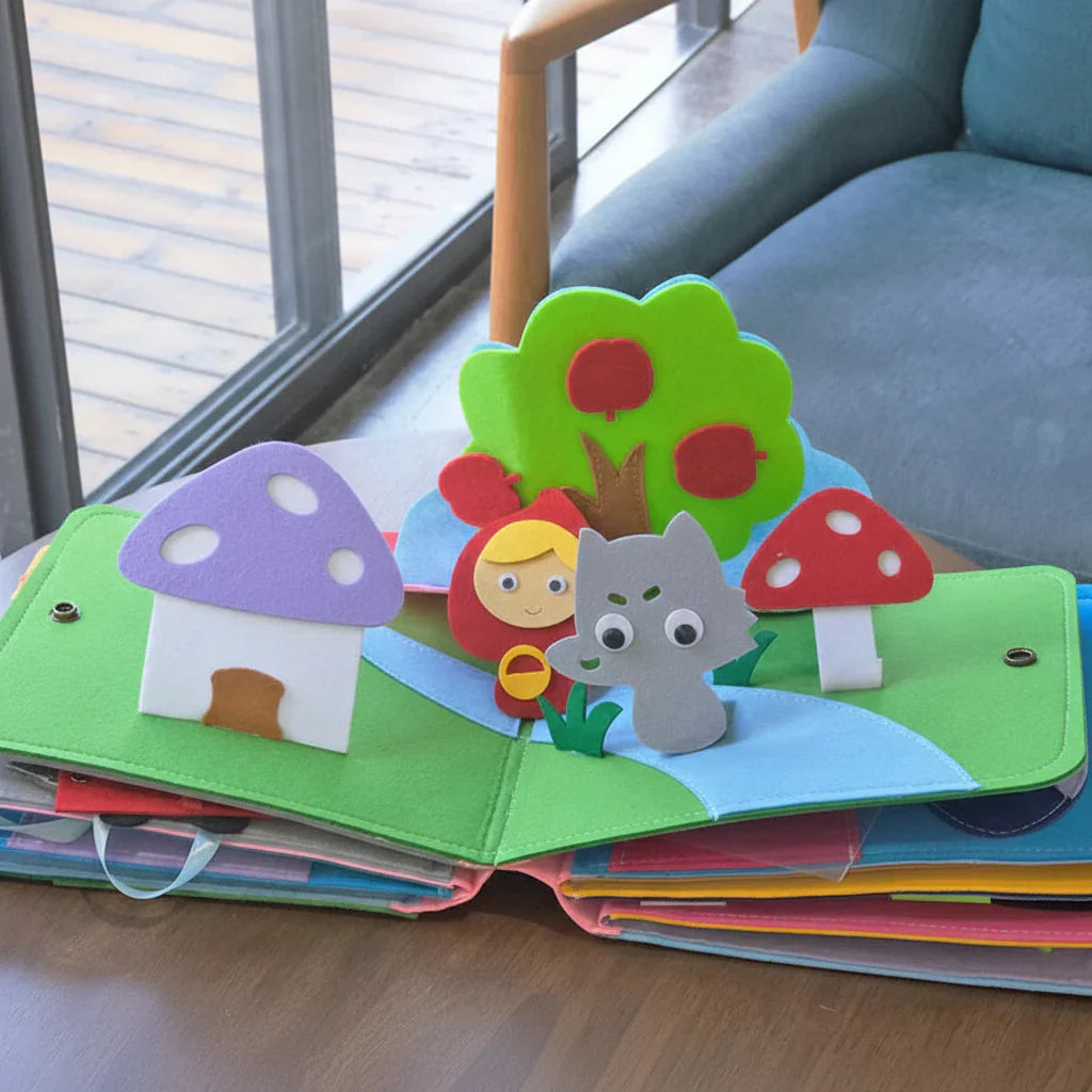 Montessori Beschäftigungsbuch Filz-Aktivitätsset für Kleinkinder zum Lernen