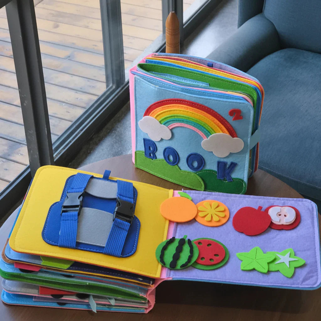 Montessori Beschäftigungsbuch Filz-Aktivitätsset für Kleinkinder zum Lernen