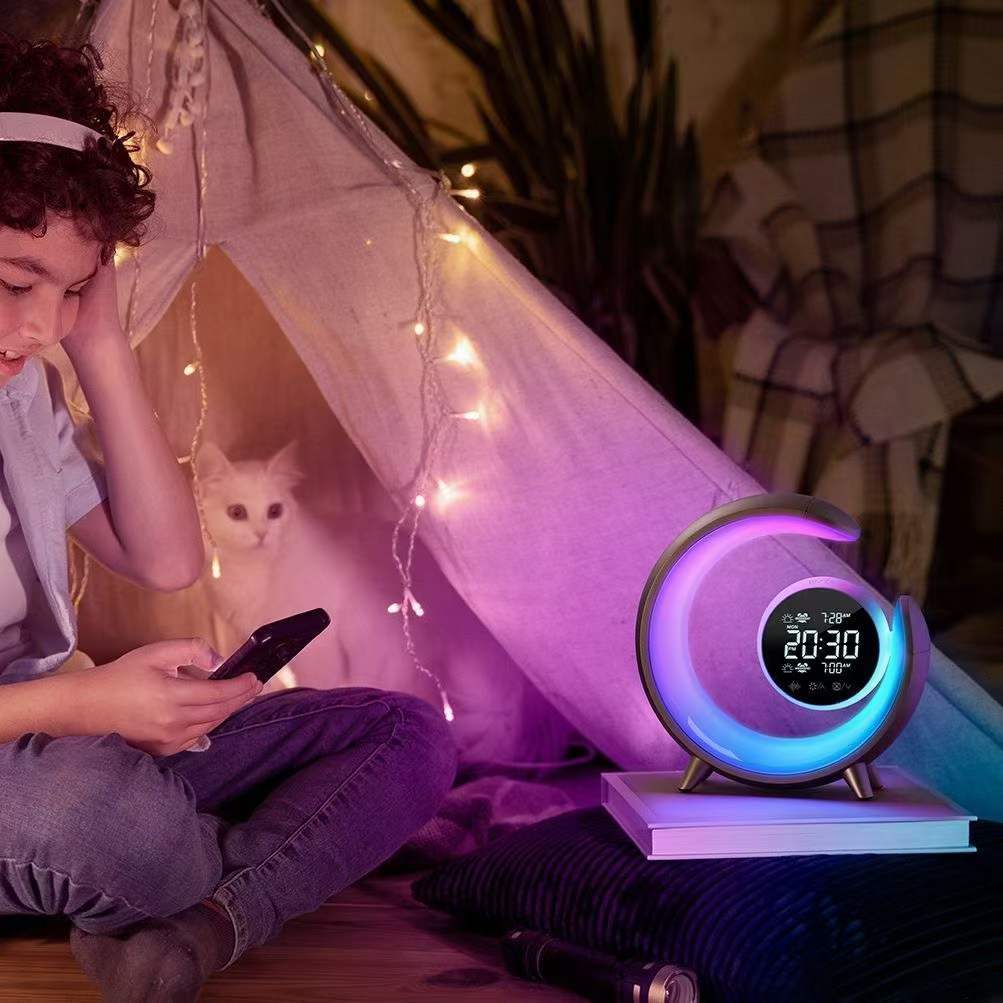 Multifunctional Night Light with RGB & Alarm Clock Function – Lumivo | Rosalyssa