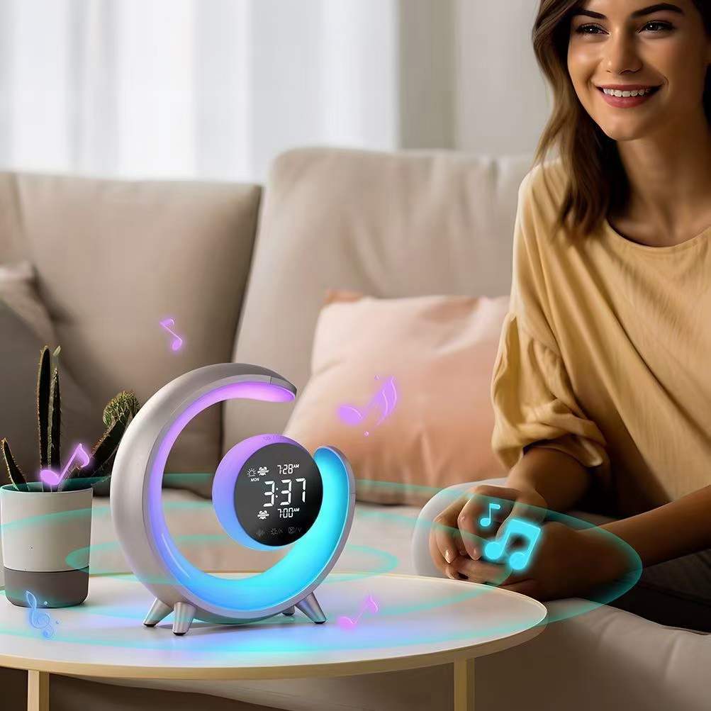 Multifunctional Night Light with RGB & Alarm Clock Function – Lumivo | Rosalyssa