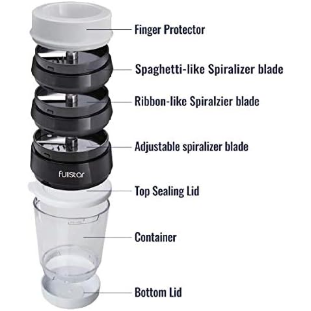 Multifunctional Vegetable Spiral Slicer with Stainless Steel Blade | Rosalyssa