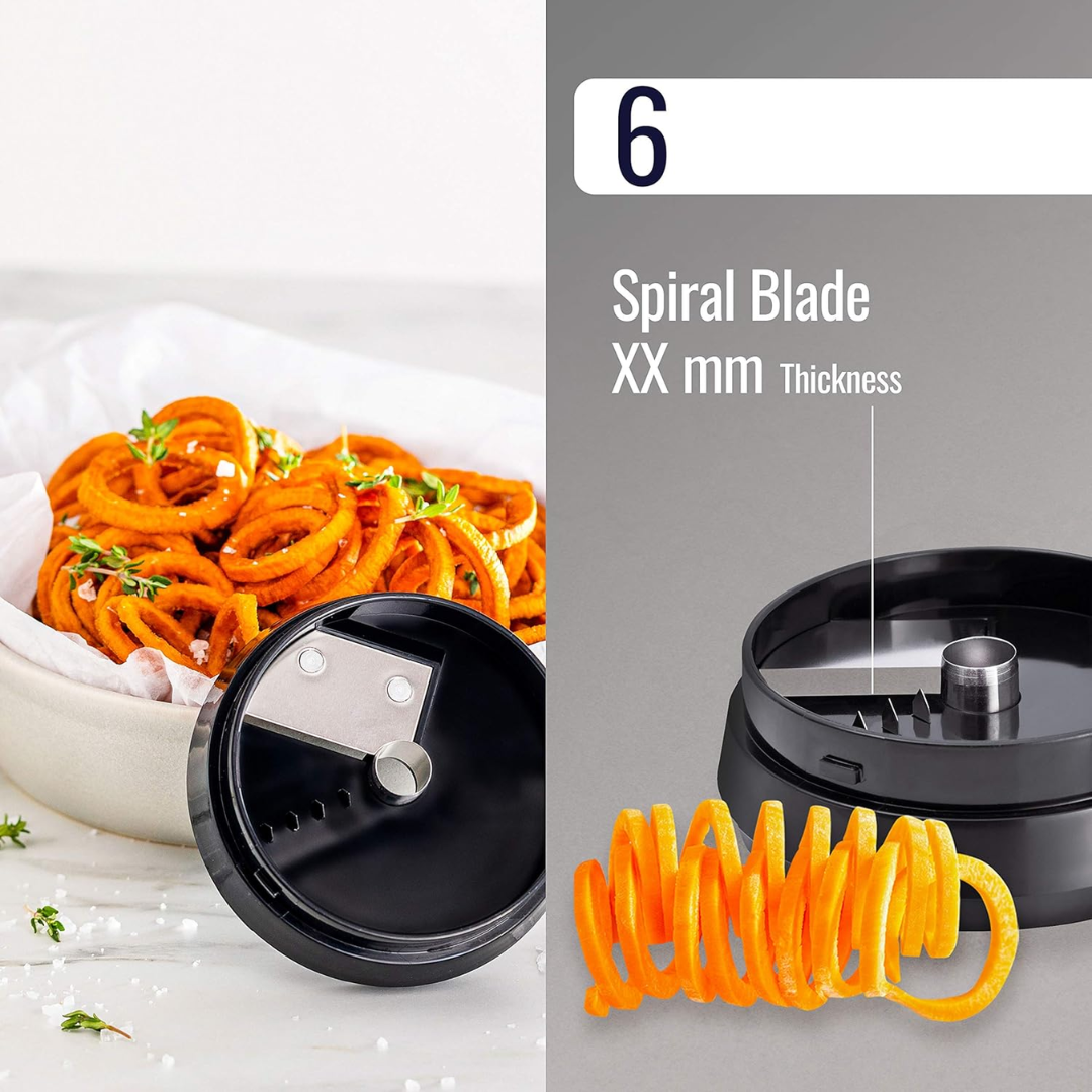 Multifunctional Vegetable Spiral Slicer with Stainless Steel Blade | Rosalyssa