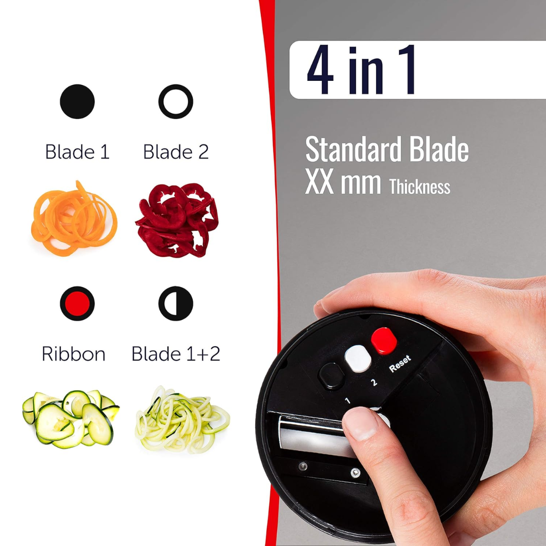 Multifunctional Vegetable Spiral Slicer with Stainless Steel Blade | Rosalyssa