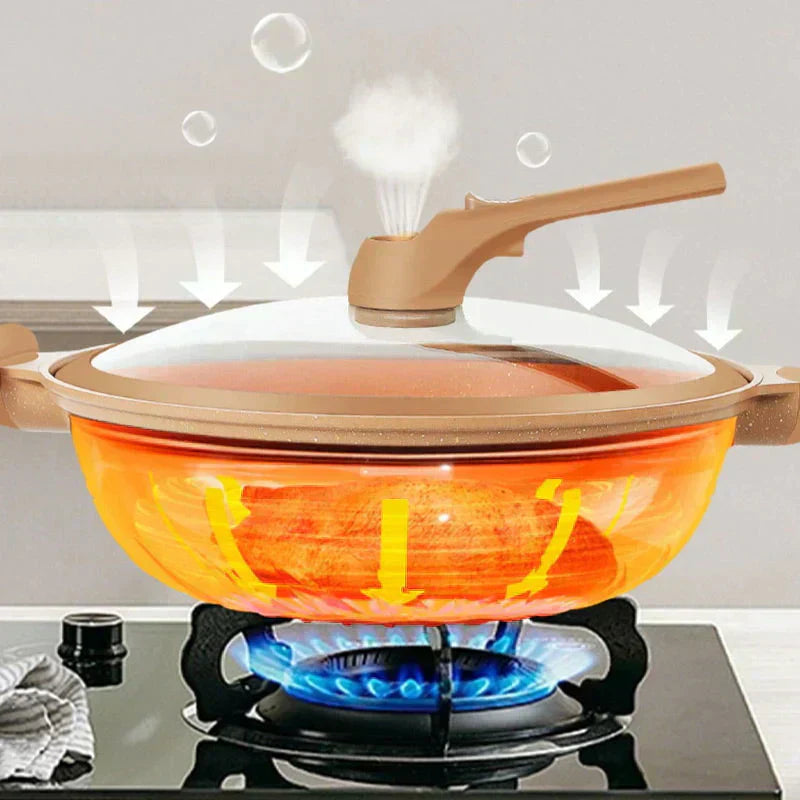 Multifunctional Wok Pan with Non-Stick Coating - CookFlex | Rosalyssa
