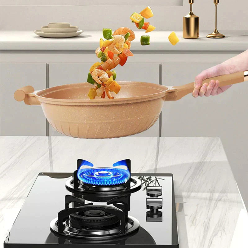 Multifunctional Wok Pan with Non-Stick Coating - CookFlex | Rosalyssa