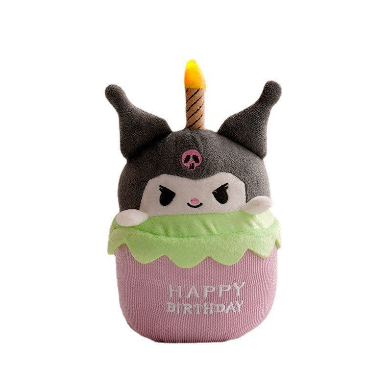 Jouet en peluche gâteau d'anniversaire musical avec lumière et son - GlowCake | Rosalyssa