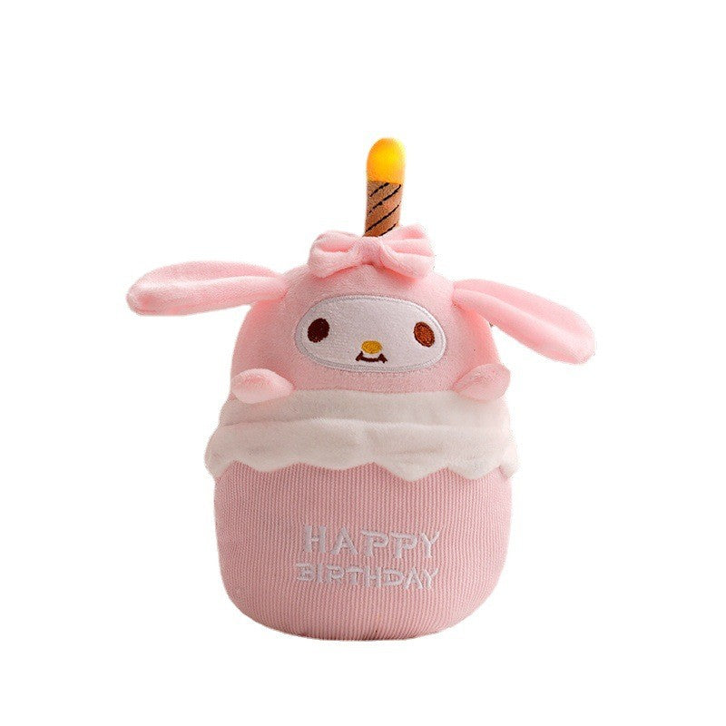 Jouet en peluche gâteau d'anniversaire musical avec lumière et son - GlowCake | Rosalyssa