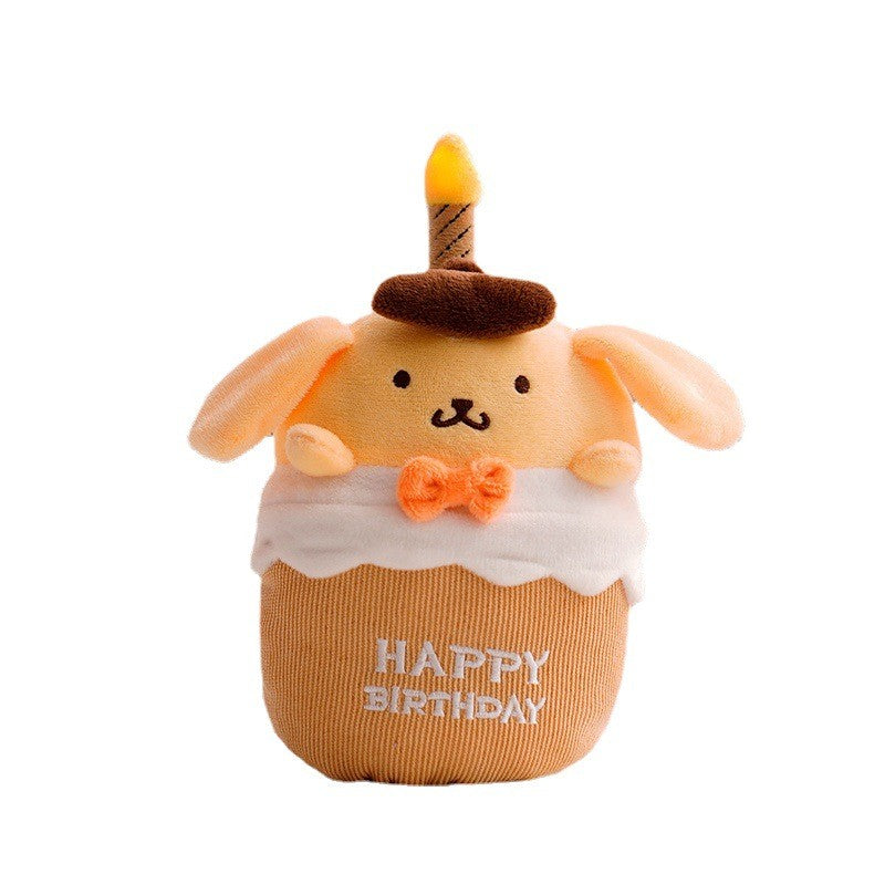 Jouet en peluche gâteau d'anniversaire musical avec lumière et son - GlowCake | Rosalyssa