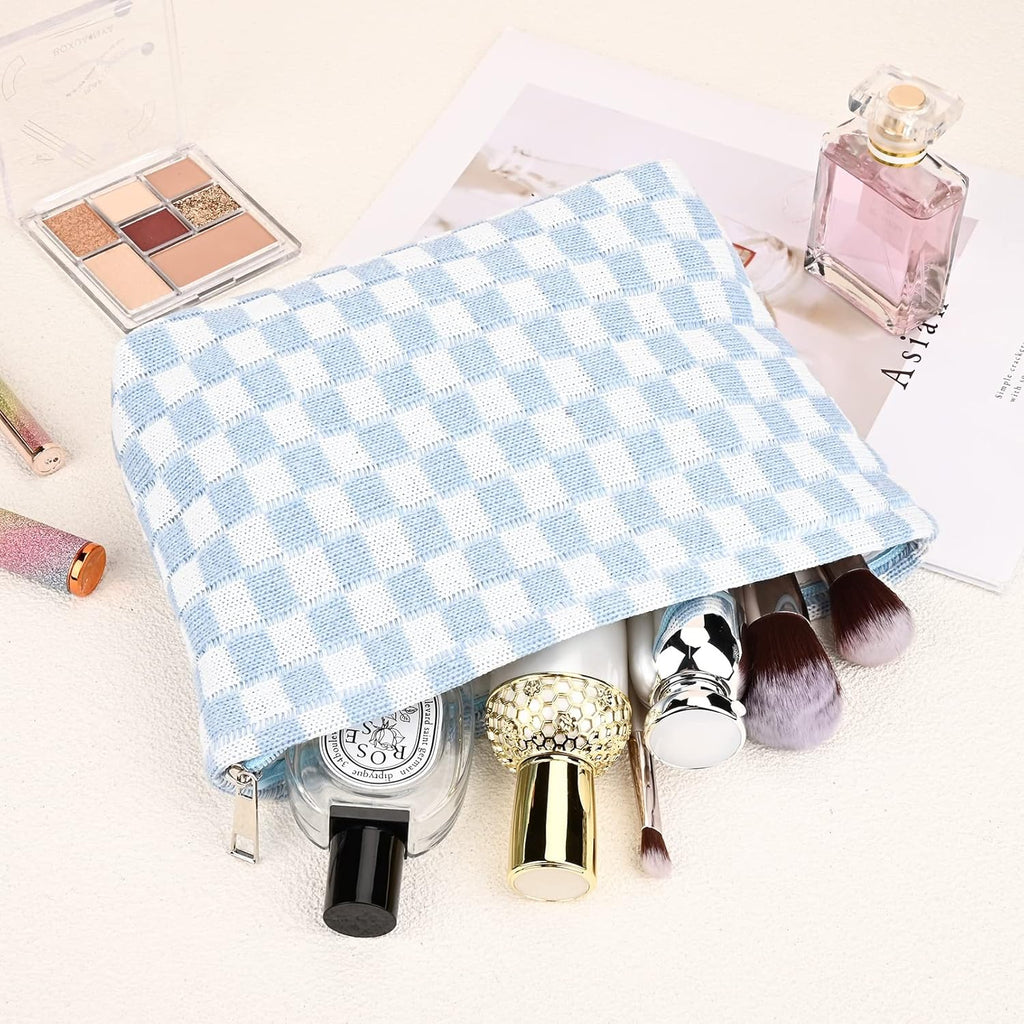 Must-Have Checked Make-up Bag Set | Rosalyssa