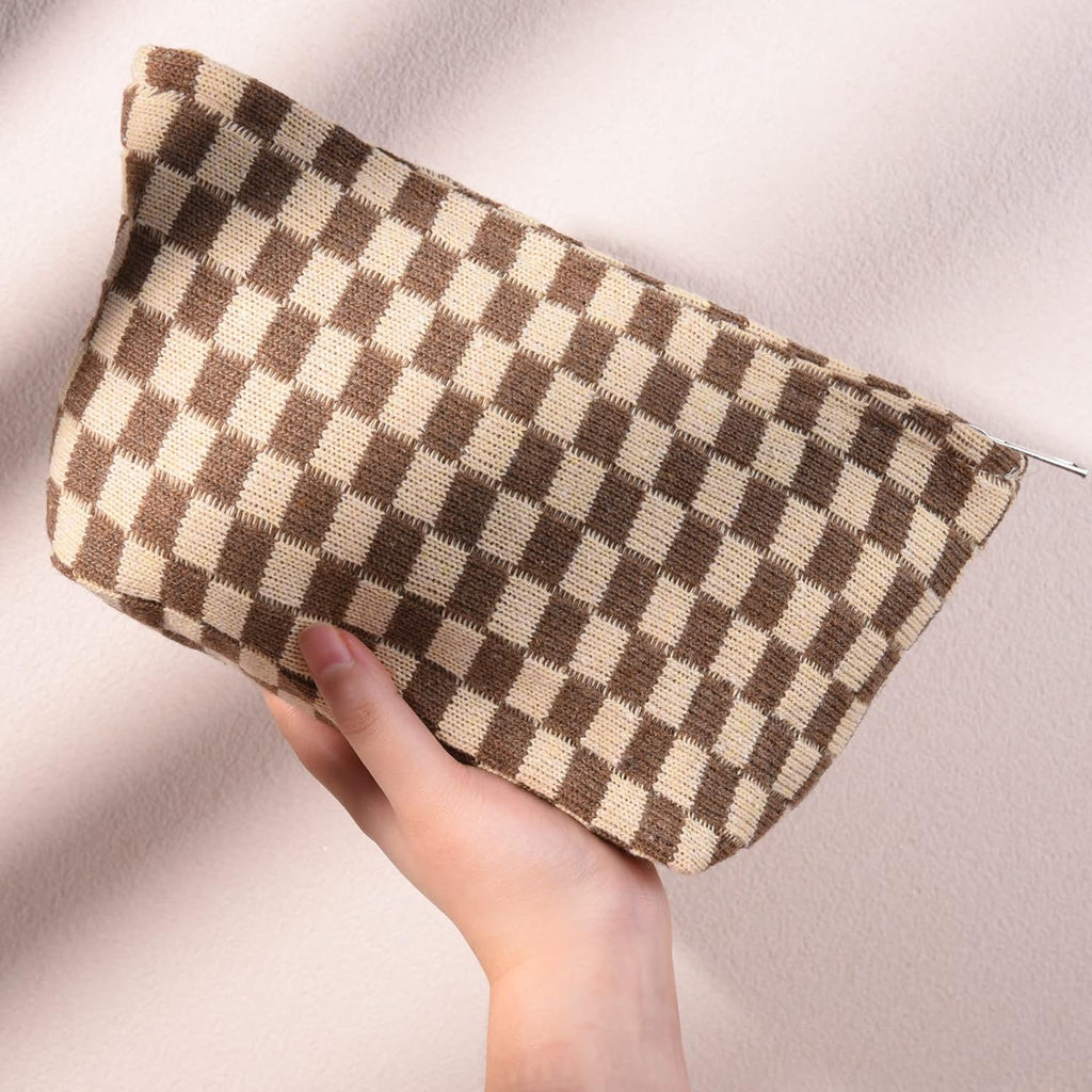 Must-Have Checked Make-up Bag Set | Rosalyssa