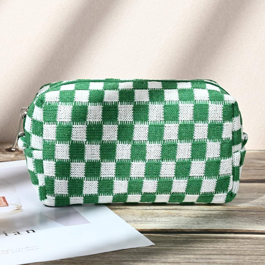 Must-Have Checked Make-up Bag Set | Rosalyssa