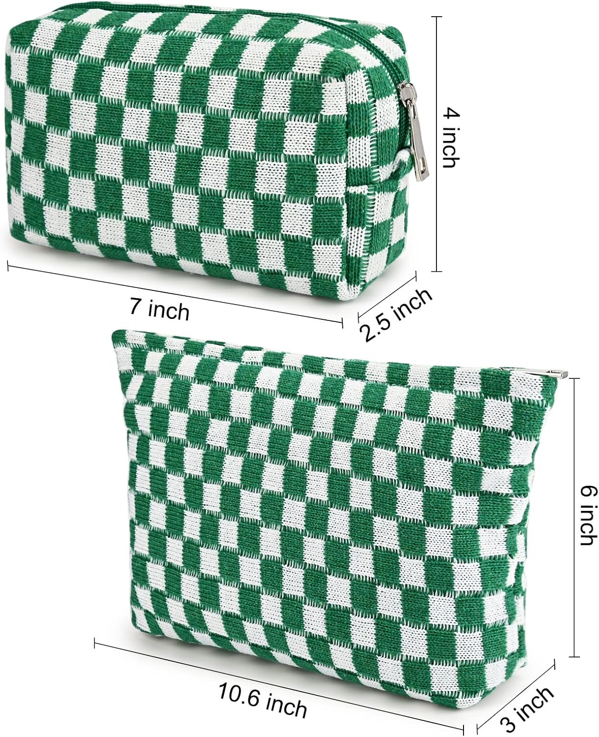 Must-Have Checked Make-up Bag Set | Rosalyssa